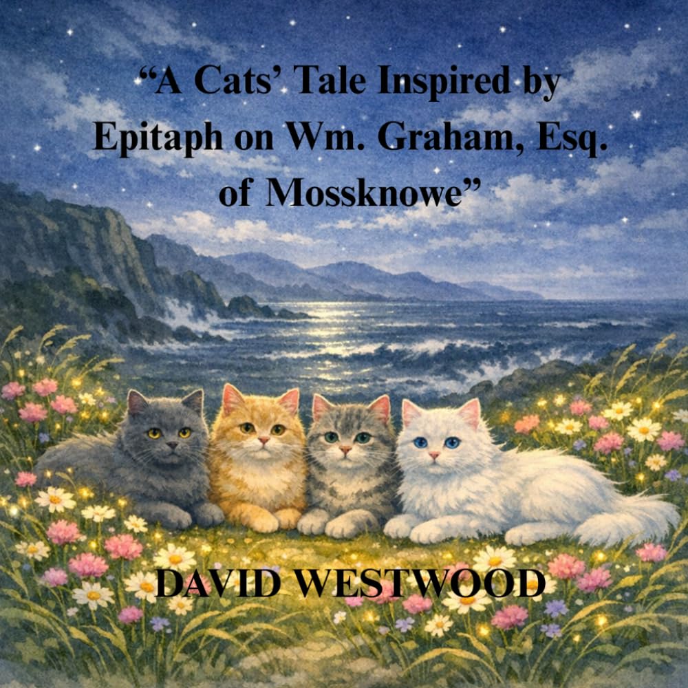 “A Cats’ Tale Inspired by Epitaph on Wm. Graham, Esq. of Mossknowe” (Robert Burns for children)