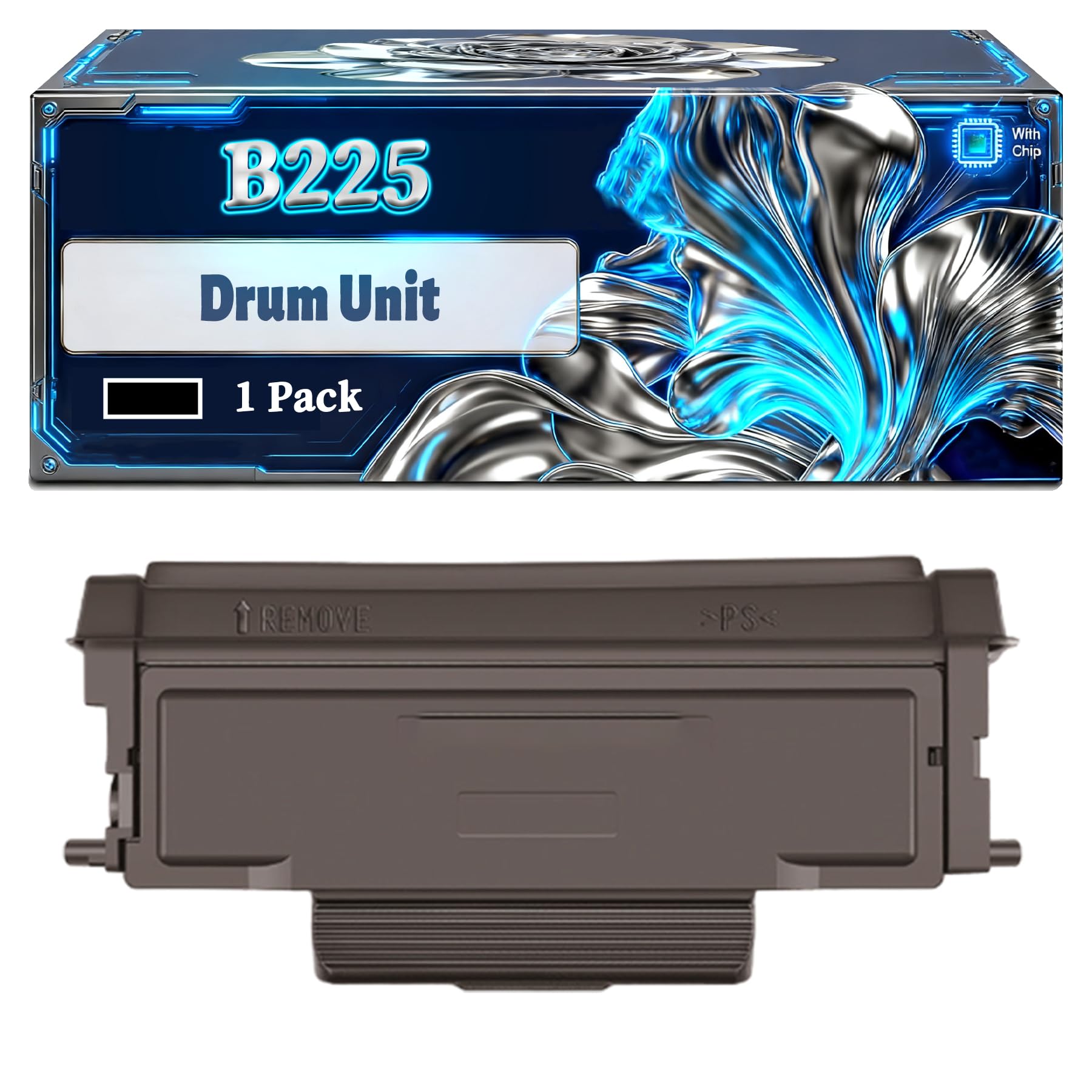 – B225 Drum Unit Compatible for Xerox B225 B230 B235 Printers, With Chip Large Capacity 12000 Pages (1 Pack Black)