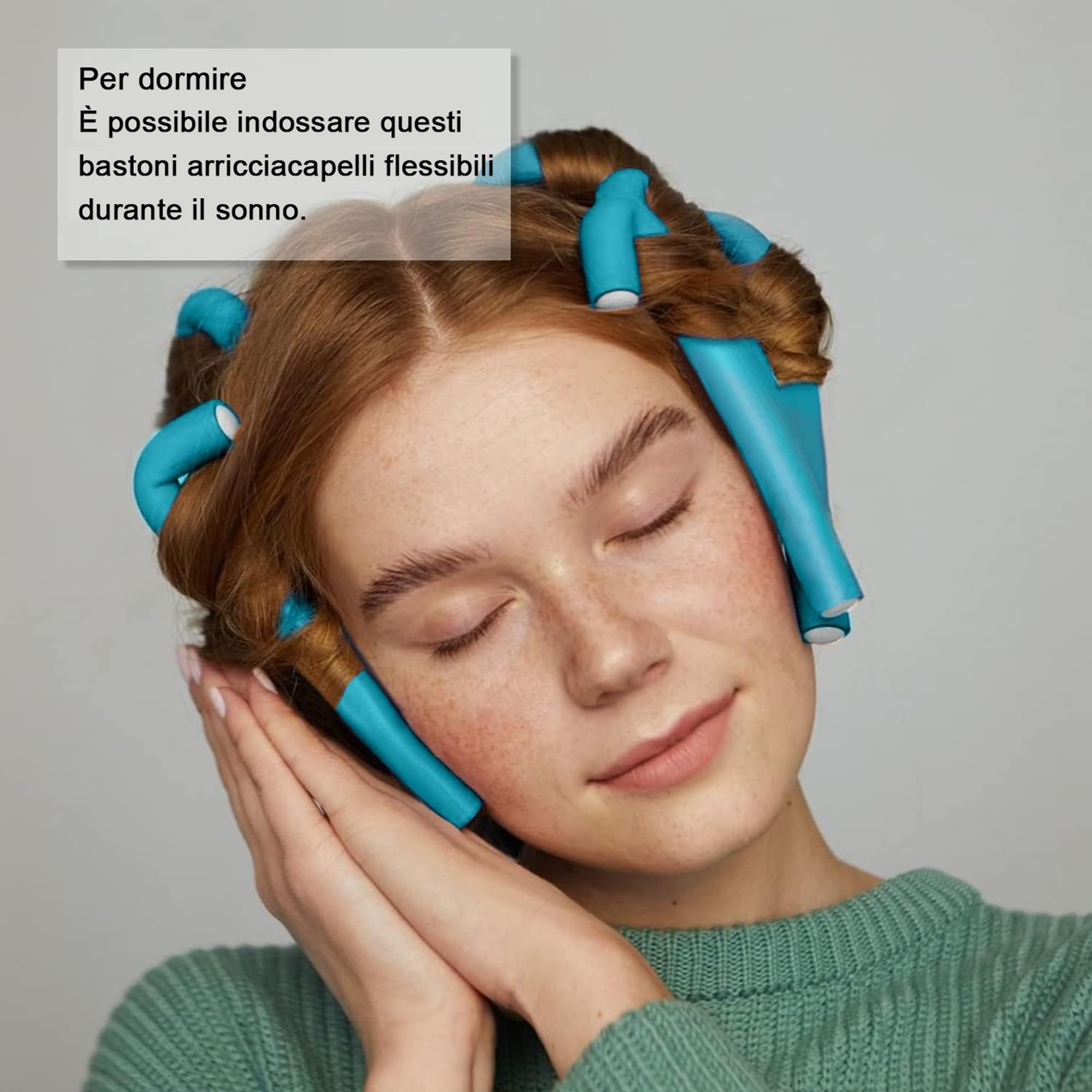 Bigodini per Capelli,47 Pezzi Flessibili Arricciacapelli Senza Calore,Bigodino per Capelli Corti,Bigodino Lungo per Boccoli,Bigodini Morbidi per Dormire per Capelli Medi Lunghi