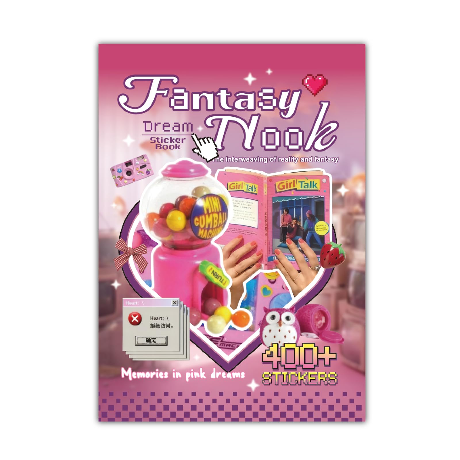 Scrapbooking journal et loisirs créatifs avec le livre d'autocollants mignons Y2K