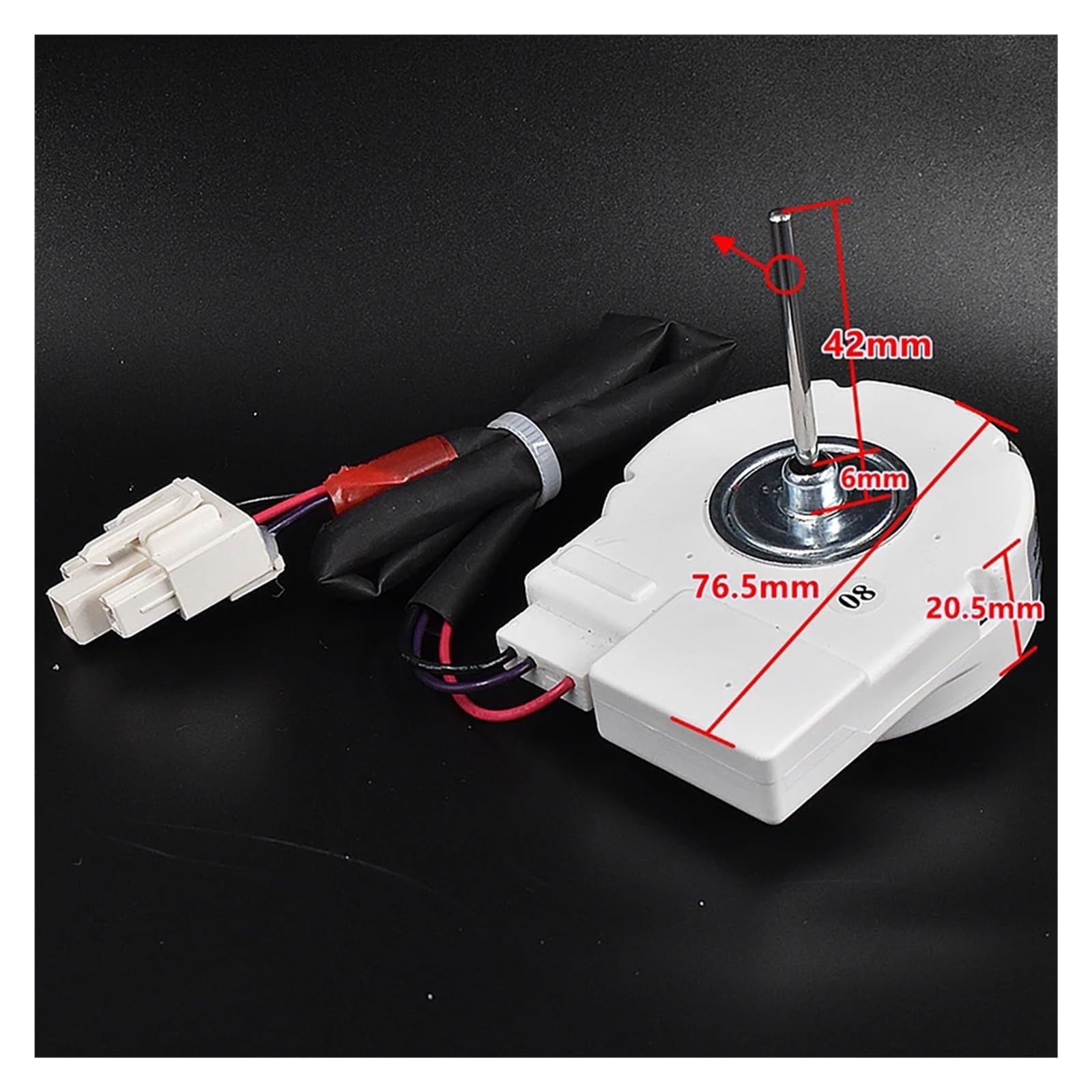 Motore Della Ventola Del Frigorifero, Compatibile Con Midea, 50240401000k DC 12V 4.5W Motore Della Ventola Di Raffreddamento Accessori for Frigorifero Evaporatore Frigo