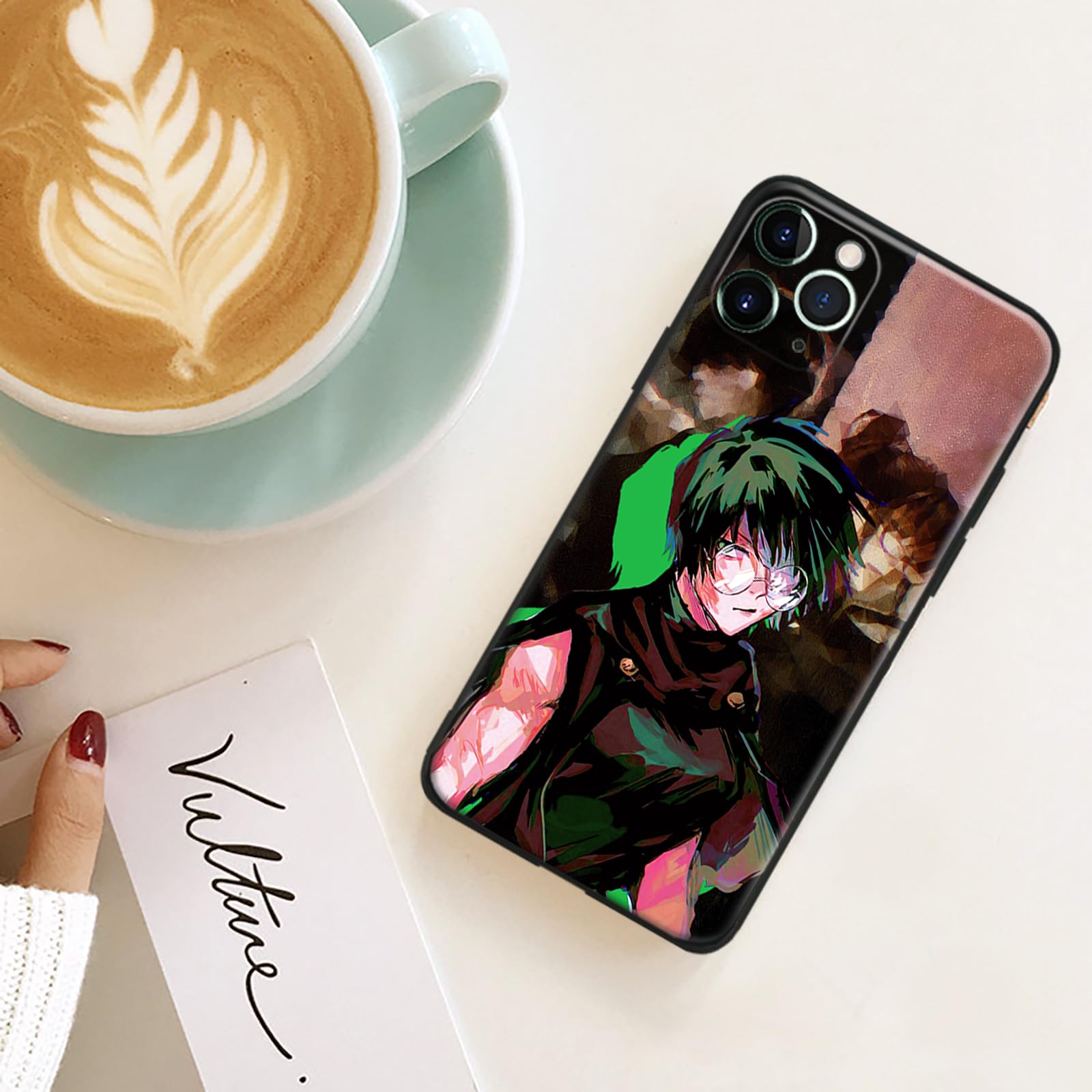 Amazon.com: Akatxezy Anime Case for iPhone 16 Pro, Black Soft TPU