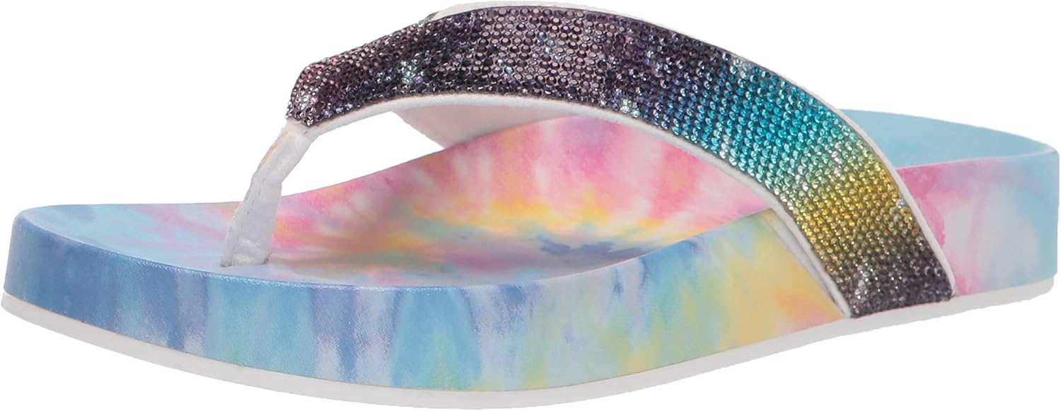Madden Girl Women's Lola-R Flip-Flop, Light Tie Dye, 7
