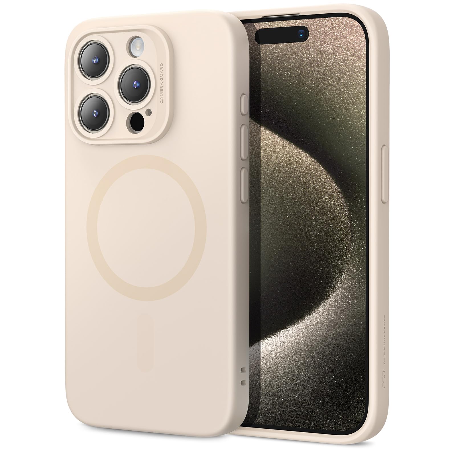 ESR Funda para iPhone 15, Compatible MagSafe, Protección Grado Militar a Prueba Golpes, Funda Magnética para iPhone 15, Funda Híbrida Classic (HaloLock), Transparente — view 9