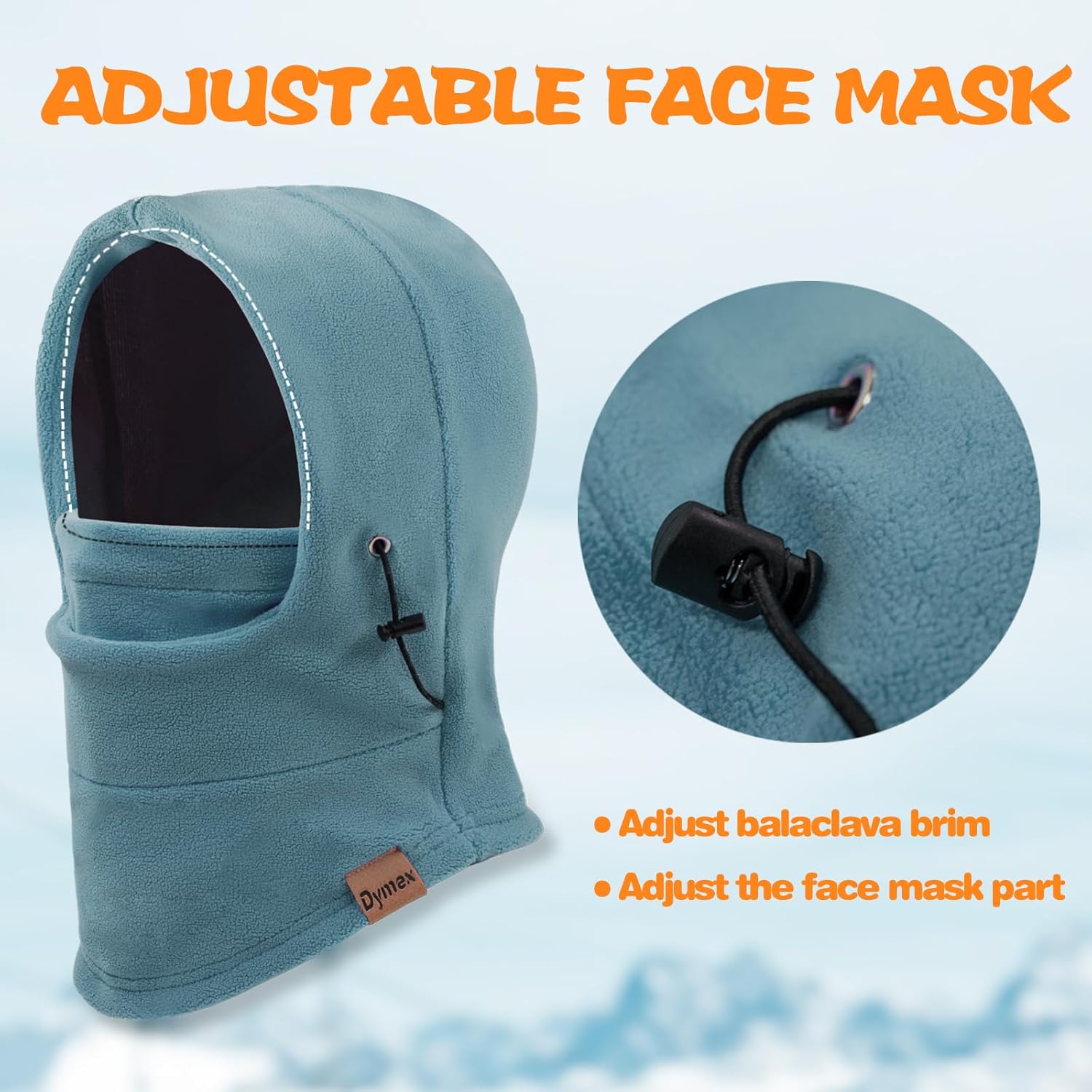 Kids Balaclava Windproof Ski Mask Hood Face Mask Neck Warmer for Cold Weather, Winter Hat for Boys Girls - Image 4