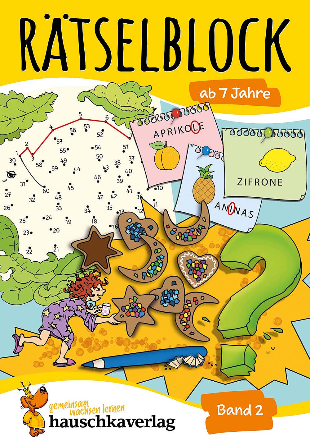 Rätselblock ab 7 Jahre, Band 2, A5-Block: Kunterbunter Rätselspaß: Labyrinthe, Fehler finden, Kreuzworträtsel, Punkte verbinden u.v.m.: 638 (Rätseln, knobeln, logisches Denken)
