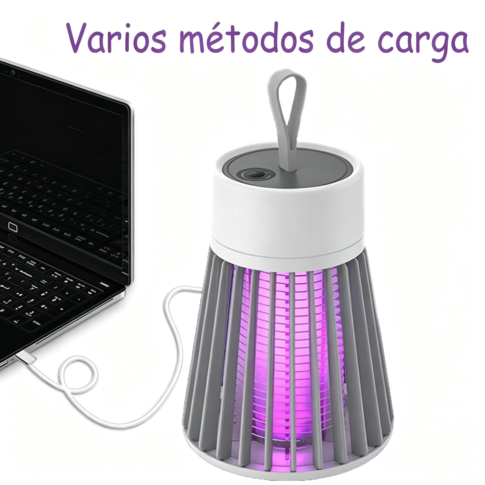 Zapfie Lampara Antimosquitos Recargable USB, LáMpara Antimosquitos para Acampada, Trampa Silenciosa Recargable Sin QuíMicos para Mosquitos, Adecuado para Camping y Uso doméstico. (Verde*2pcs)