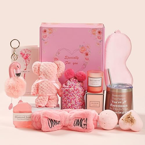 Regalos de cumpleaños para mujeres cesta de regalos para mujeres caja de regalo para el día de San Valentín set de regalos para el día de San