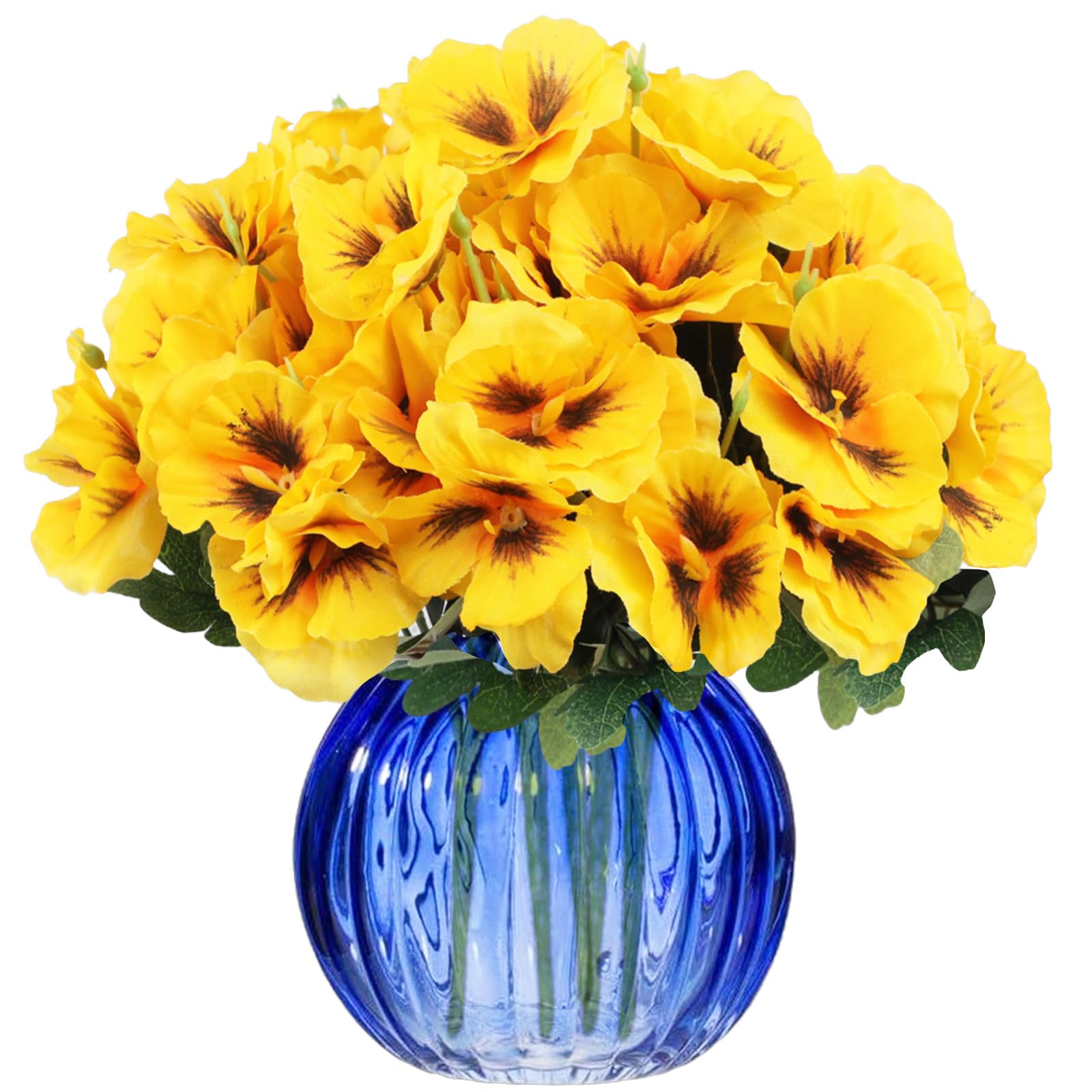 astylishome Faux Flowers that Look Real for a Tall Vase Yellow Artificial Flowers Fake Flowers Real Touch for Party Home Wedding Decoration and DIY Decor 3415