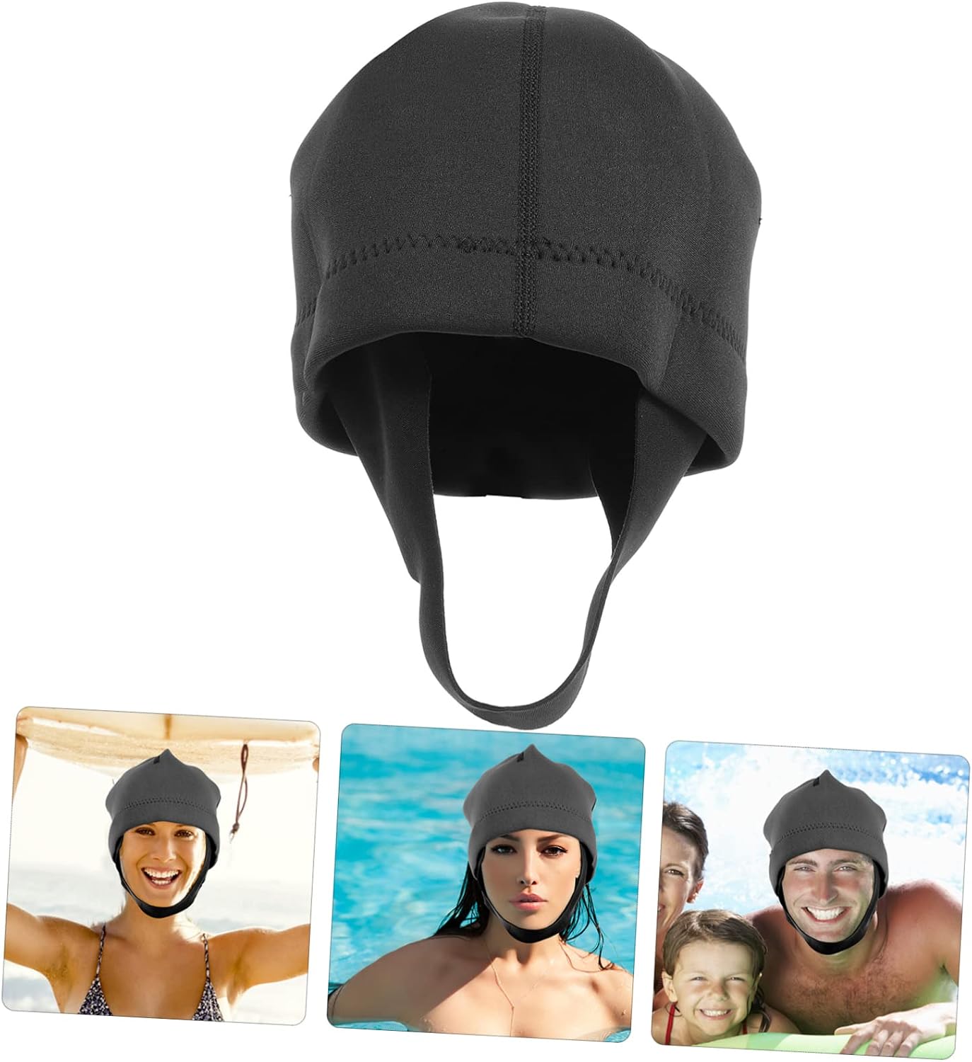 Mipcase Diving Cap Caps for Men Swim Hat Men Strap Men Cap Snorkel Lined Hats for Men Chin Surf Hood Caps