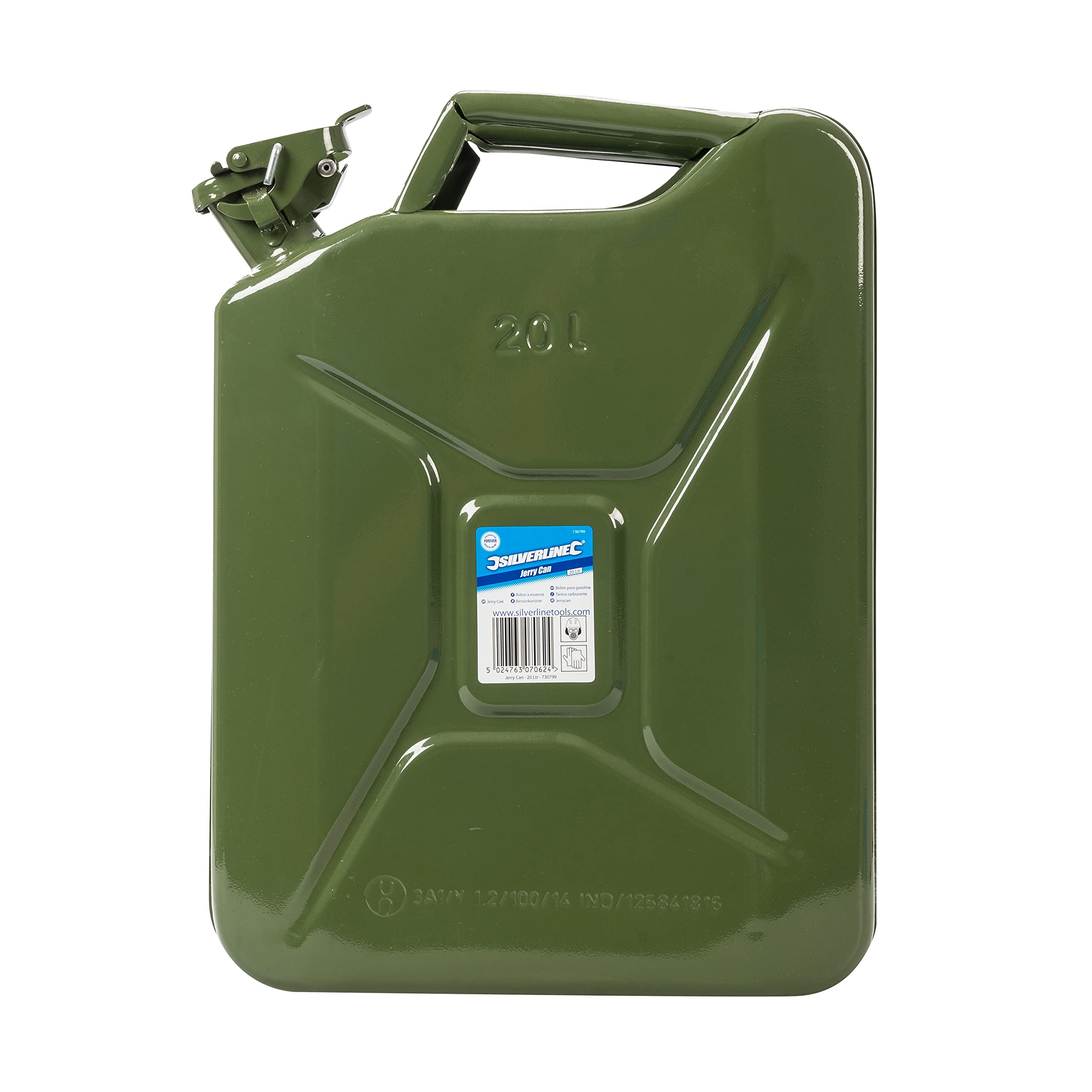 Silverline 730799 metalowy kanister 20 l