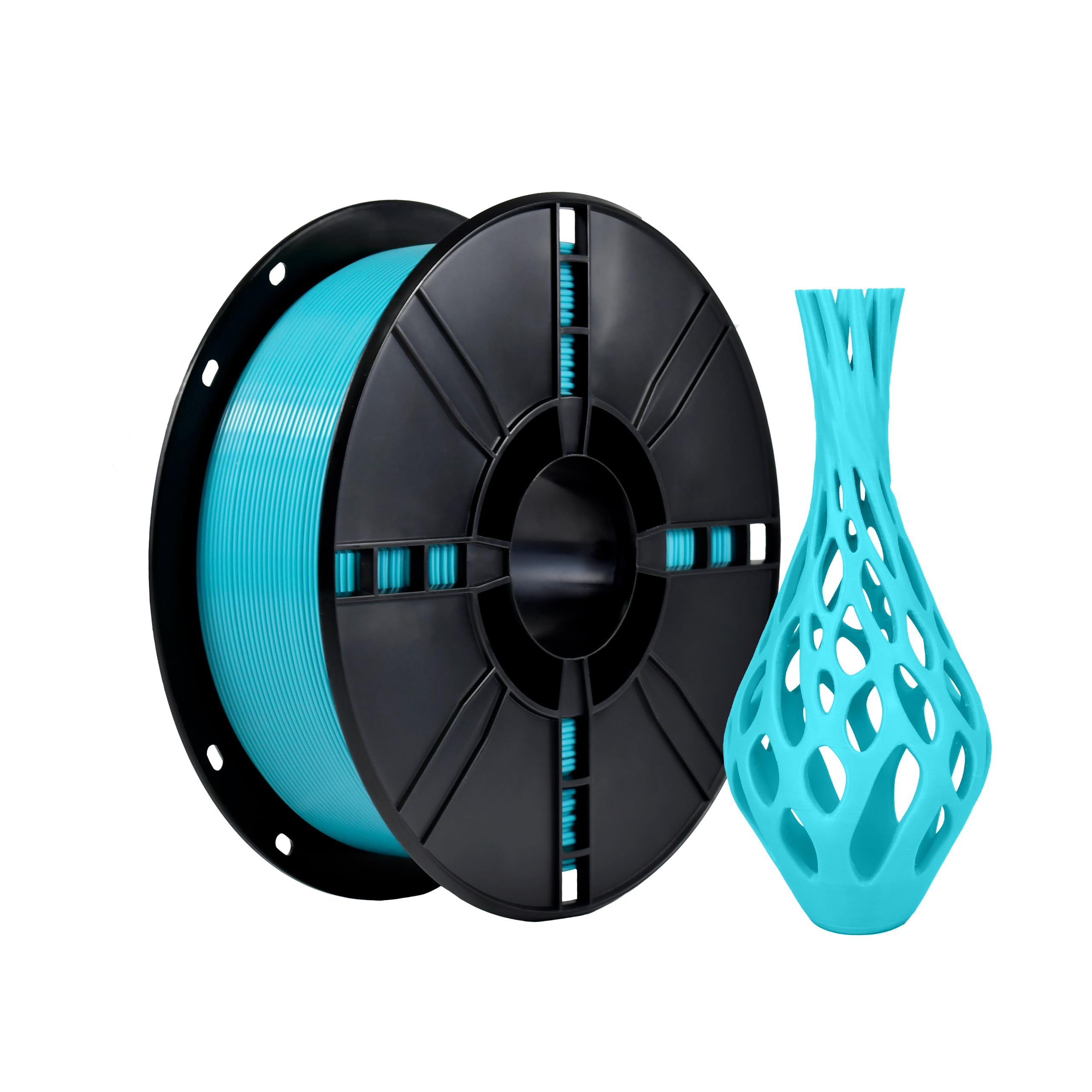 iBOSS PLA Plus (PLA+) 3D Printer Filament 1.75mm,1kg Spool (2.2lbs) Toughness Enhanced 3D Printing Filament,Dimensional Accuracy +/- 0.02mm,1.75mm PLA Plus Filament,Fit Most FDM Printer(Cyan)
