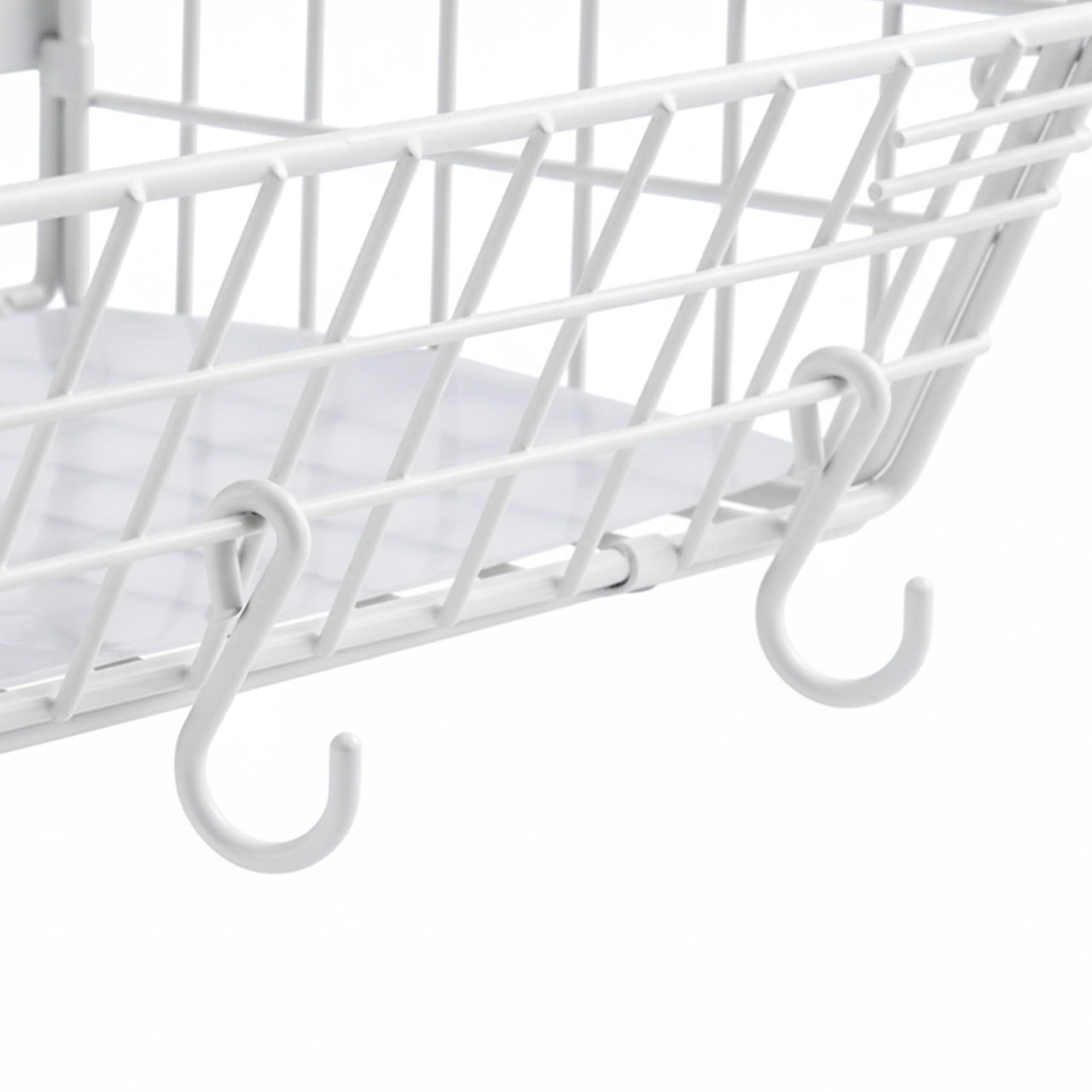 Relaxdays Frutero magnético de Pared, Set de 2, Madera/Metal, 30x35,5x21 cm, Blanco/Natural