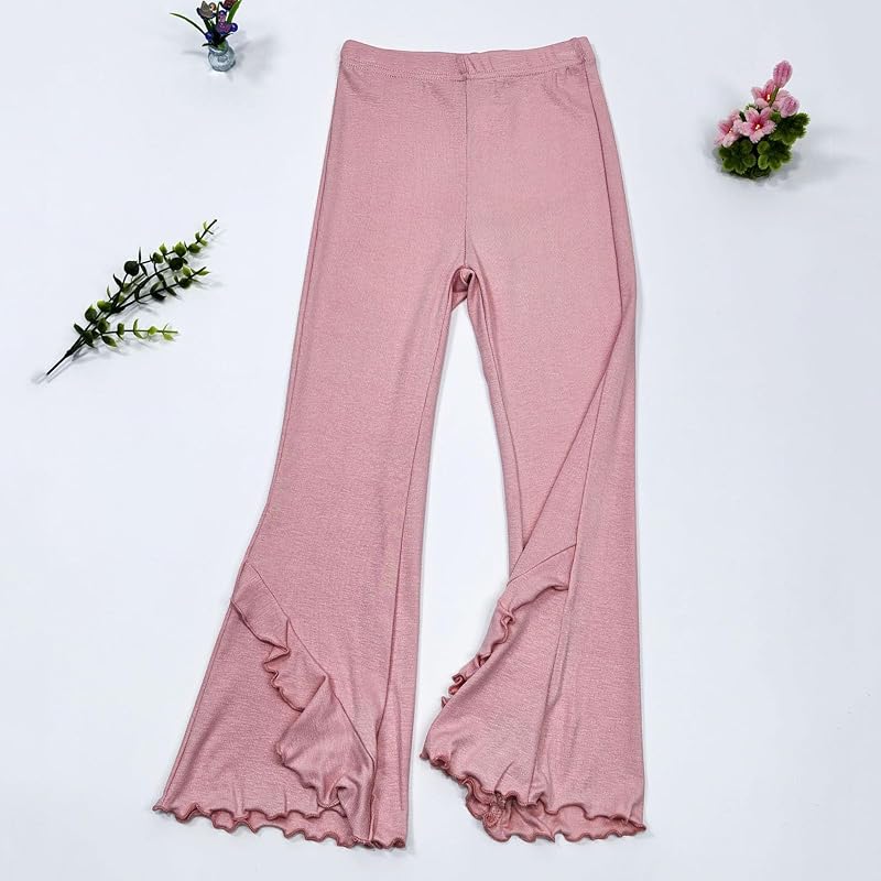 Cxquxse Girls School Uniform Ruffle Flare Pants – easy care:hand wash machine wash hang dry