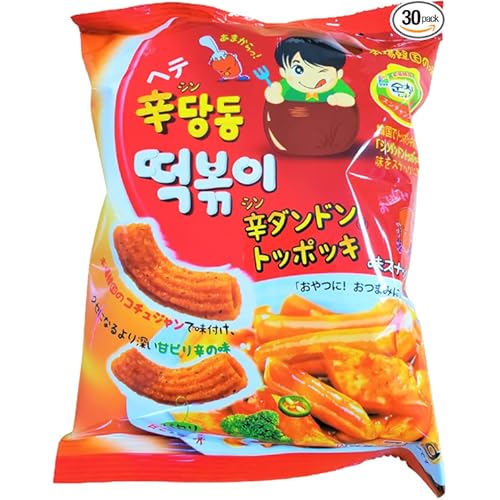 ヘテパシフィック 辛ダンドンR トッポッキ味スナック（甘ピリ辛味）