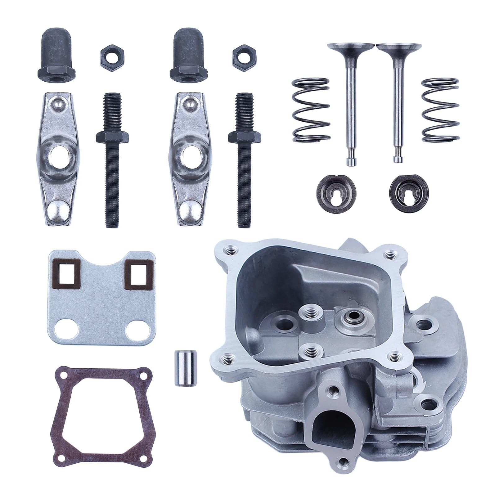 Juego de resortes for balancín válvula y Culata Motor Compatible con Honda GX160, GX200, Modelos Chinos 168F, 5, HP, 6, 2 kW 3