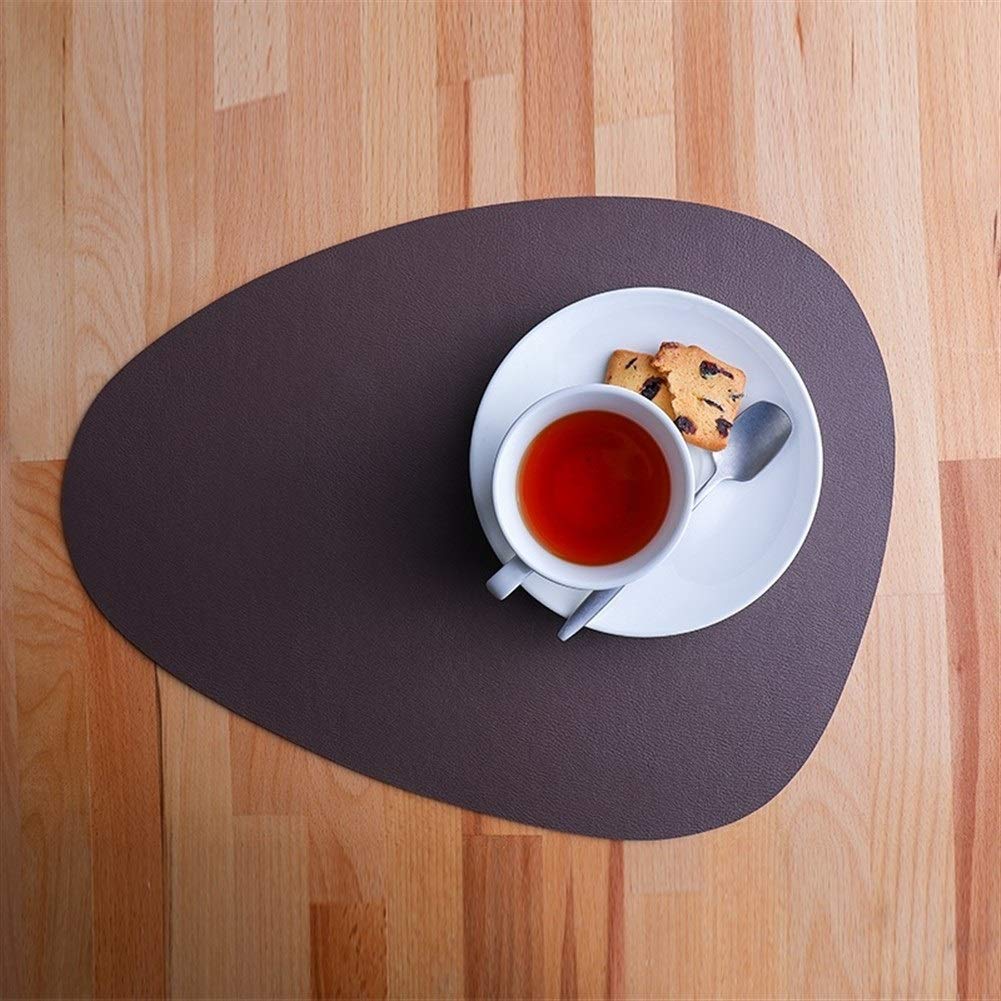 Podkładka w kształcie kropli Premium PU Mata na stół Mata na stół w kawiarni Bar Counter Mat Ceramiczna podstawka Podkładka pod garnek do zupy Czterokolorowa podkładka (szary # 1)