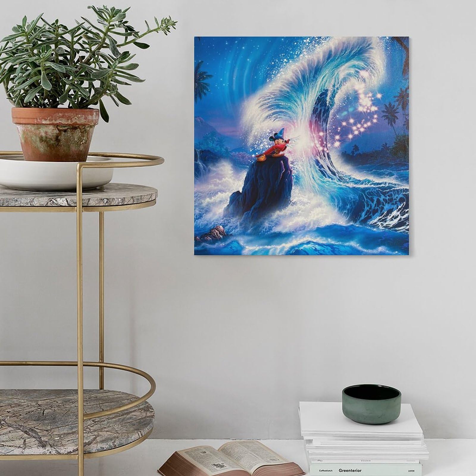 ディズニー ファンタジア　ラッセン絵画 希少 ラッセン ミッキー コラボ ポスター ディズニー ファンタジア