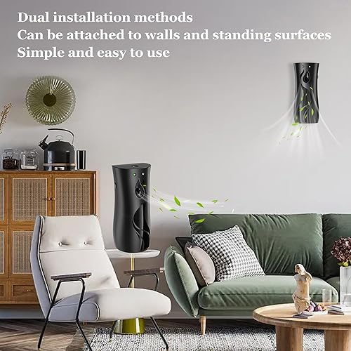 Miniatura 2 de Dispensador automático de fragancias, ambientador en aerosol montado en la pared para hoteles, hogar, interiores, oficinas, escuelas, restaurantes,