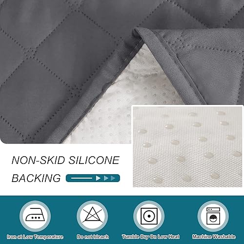 Miniatura 7 de Turquoize - Fundas para sofá 100% impermeables en forma de L, protector de sofá de Chaise Lounge, funda deslizable triple antideslizante para sofá