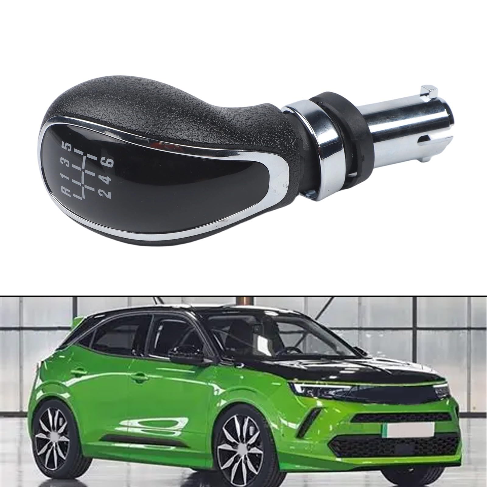 Pomello selettore del cambio a 6 marce per Opel per mokka J13 2012-2019, parte di ricambio in ABS nero OE 55565904