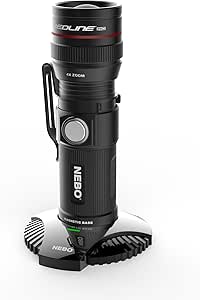 Nebo Redline RC Flashlight with Mag Dock 6392,Black,Small