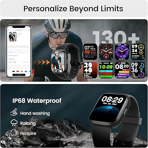 Miniatura 6 de Reloj inteligente con Alexa integrado, pantalla táctil HD de 1.83 pulgadas, rastreador de actividad física con llamadas Bluetooth, reloj de fitness