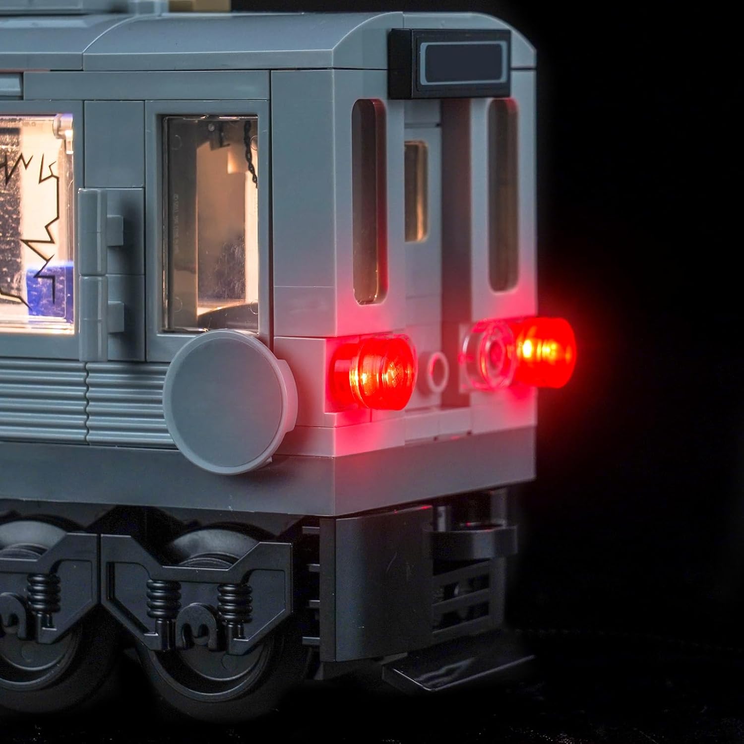 Upgraded Led Light Kit Compatible with Lego Doc Ock Subway Train Scene Building Set, Lights Decoration Compatible with Lego 76321 (Model Not Included)