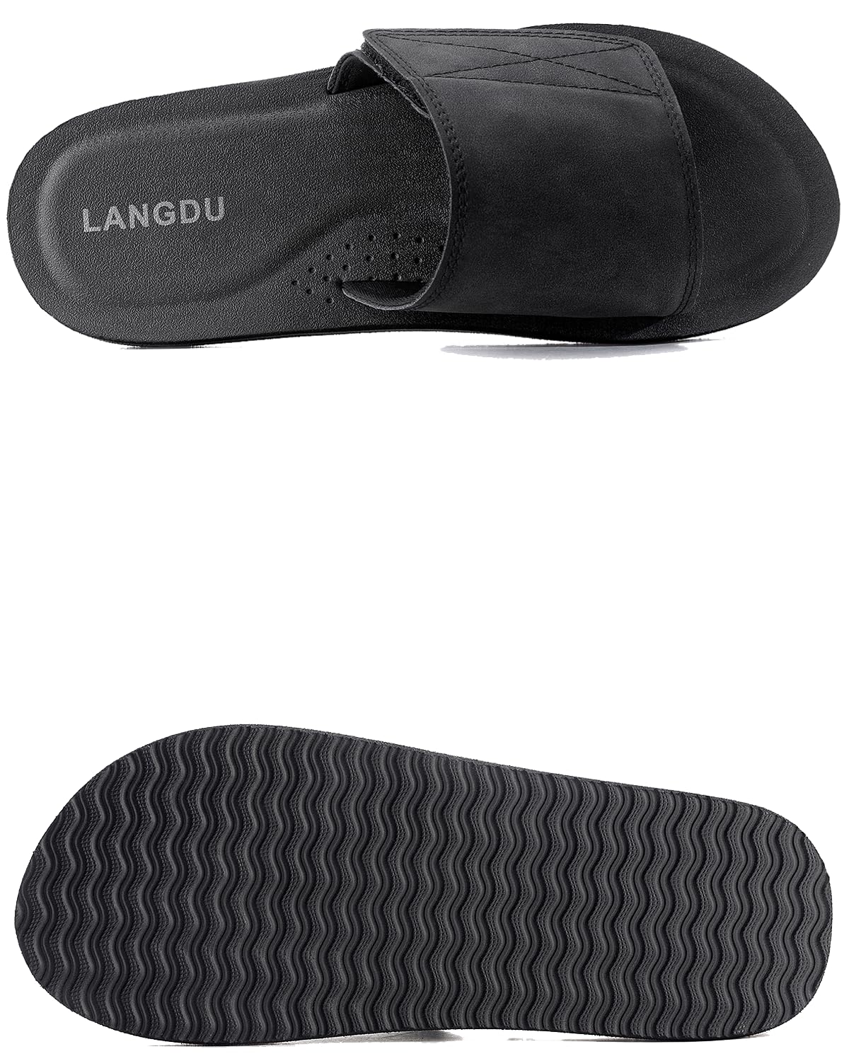 LANGDU Chanclas Hombre Sandalias Piscina Zapatillas Flip Flops