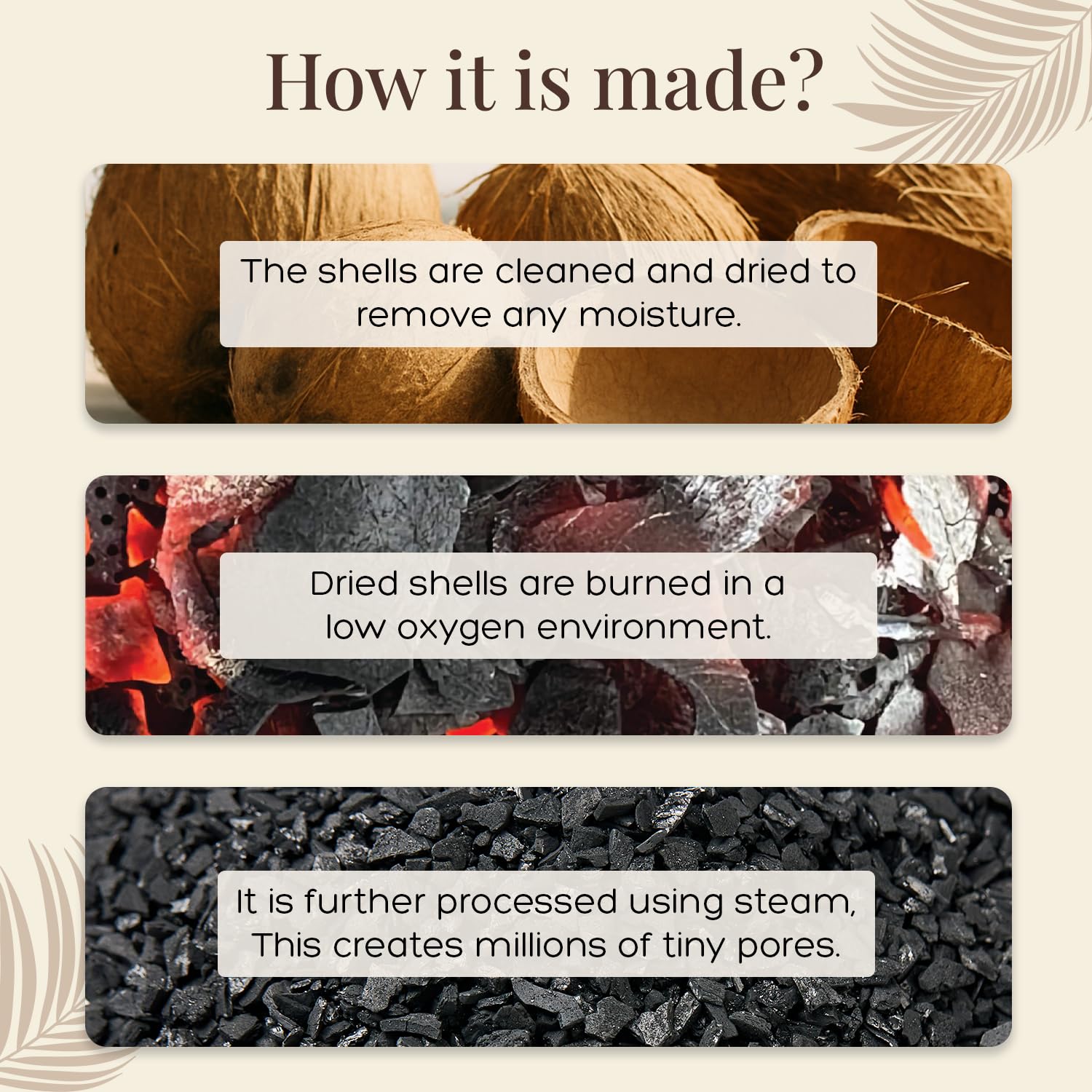 Activated Charcoal Air Purifier, Non-Electric, Coconut Shell...