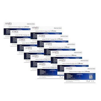 Advin Covid 19 at Home Test Kit, Rapid Results Under 10 mins, Easy to Use 12 Pack - 24 Tests