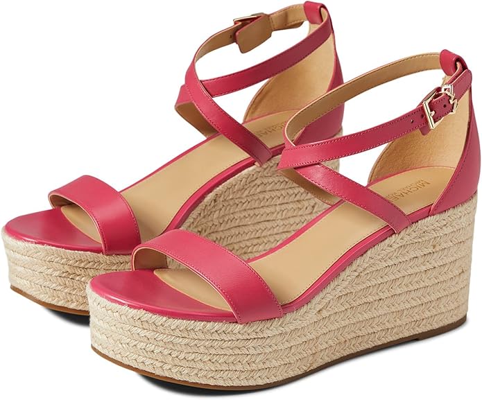 Amazon | Michael Kors Serena Wedge Espadrille Optic White 5 M  