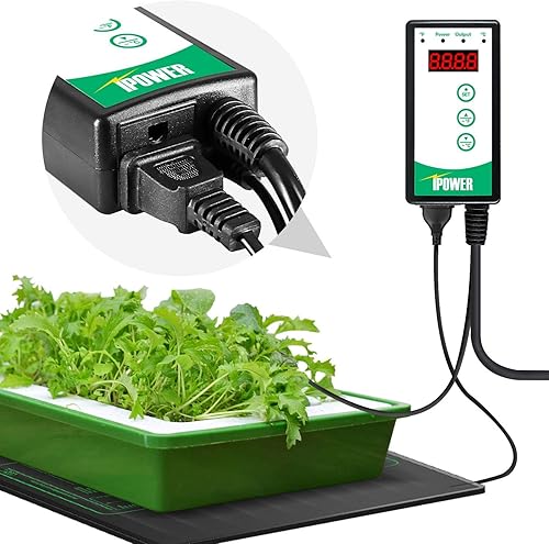 Vista 35 de iPower Alfombrilla térmica para plántulas, tecnología mejorada, 48 x 20 pulgadas, impermeable, duradera, estación de germinación, almohadilla