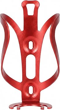Bike Water Bottle Holder - Aluminum Alloy Bike Bottle Cage, Lightweight Bicycle Bottle Cage for Road & Mountain Bike, 4 Colors Available Red