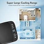 3 in 1 Portable Air Conditioner, 10000 BTU Air Cooler, Cooling, Dehumidifier, Fan, Sleep Model, Free Standing AC Unit with Remote Control, Air Conditioner Portable for Room/Office/Bedroom