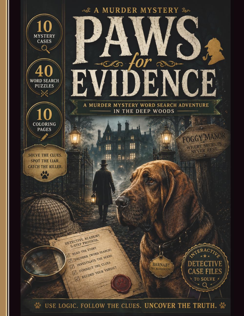 Paws for Evidence: A Murder Mystery Word Search Adventure in the Deep Woods