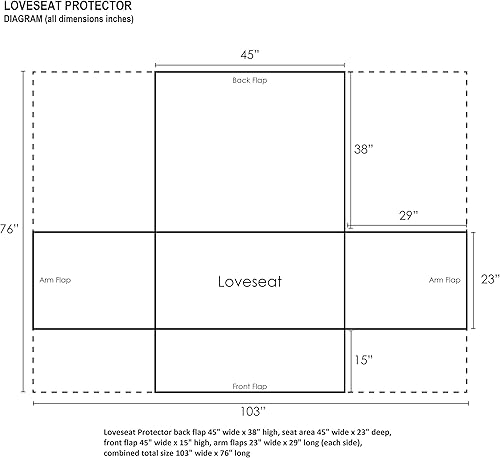 Miniatura 6 de Barefoot Bungalow Gold Rush - Funda para sofá biplaza, color gris