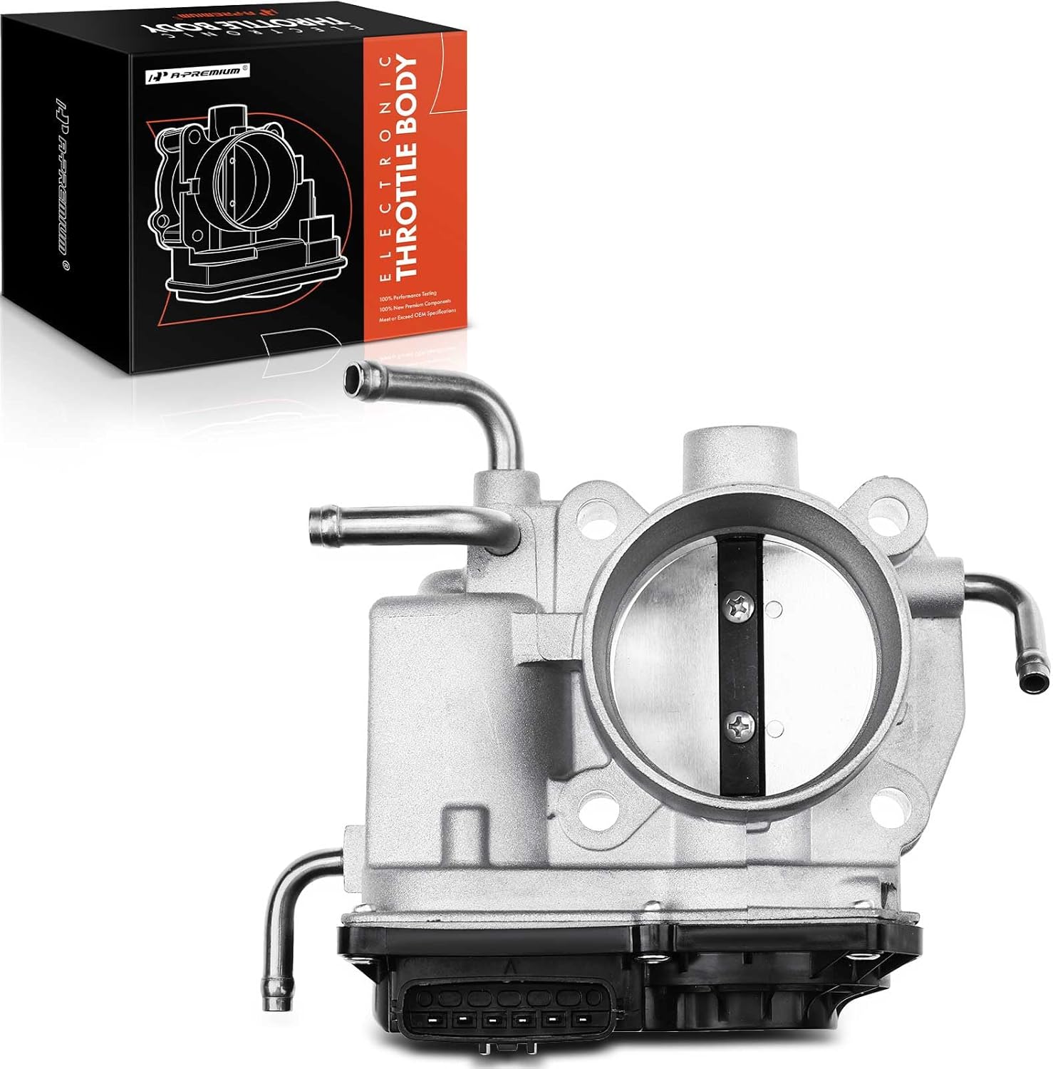 A-Premium Electronic Throttle Body Compatible with Toyota, Scion, Lexus & Pontiac Model - Corolla, Camry, Matrix, RAV4, Solara, tC, xB, HS250h, Vibe - 2.4L L4, w/TPS, Replace# 22030-0H031, 19205296