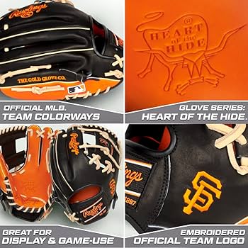 Amazon | ローリングス | HEART OF THE HIDE MLB チームロゴグローブ