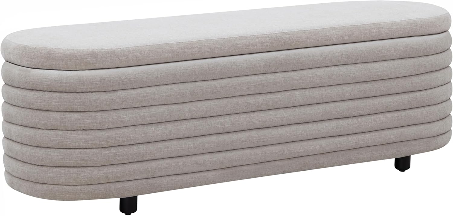 SAFAVIEH Home Couture Collection SFV5040 Bench, Dark Grey/Black