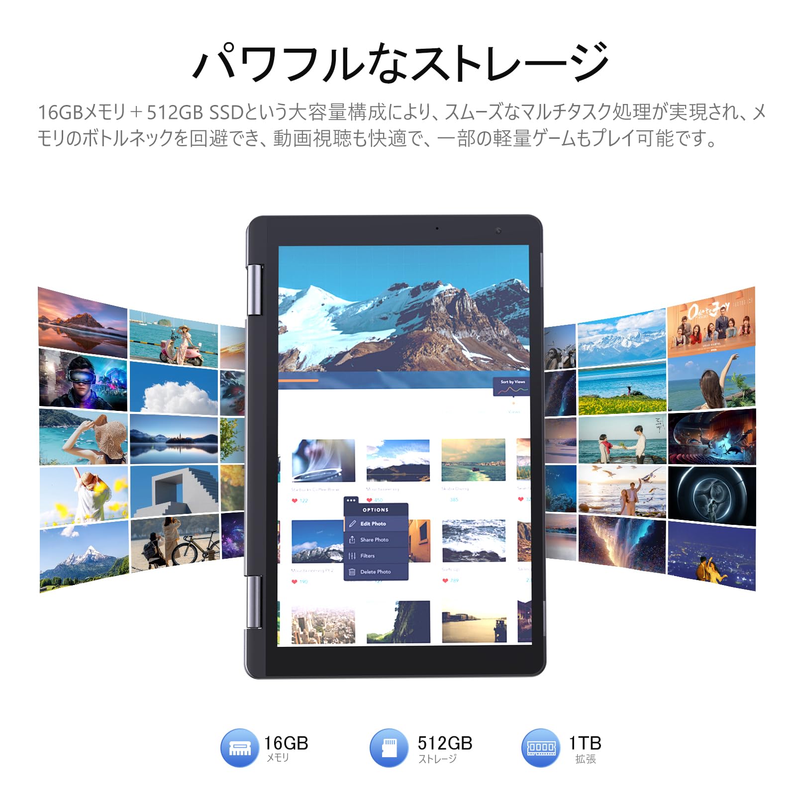 Amazon.co.jp: Zwide i3 CPU N305ノートパソコン 2in1 タブレット