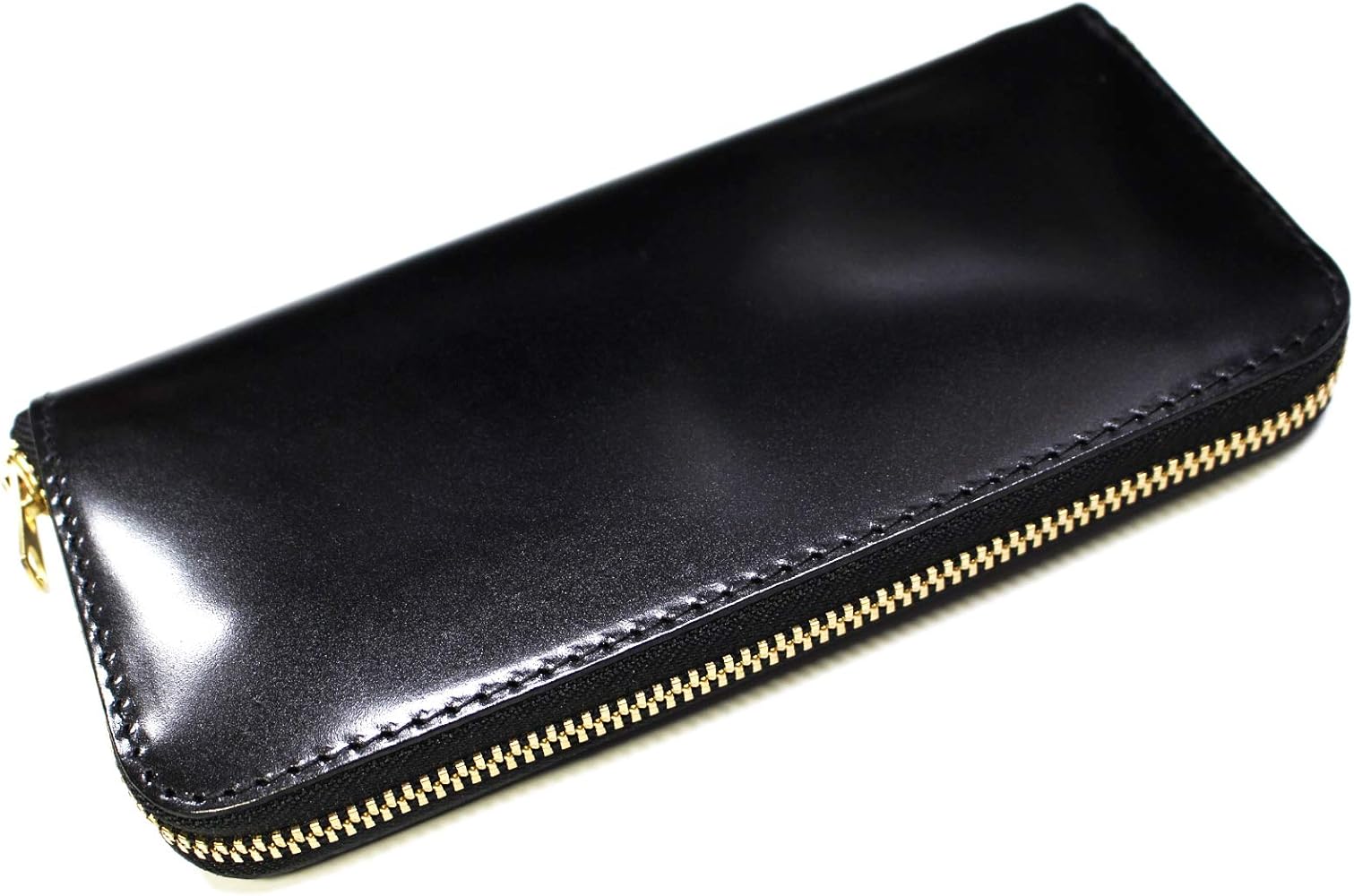 Amazon | [バーンズ] コードバンレザーラウンドジップロングウォレット  