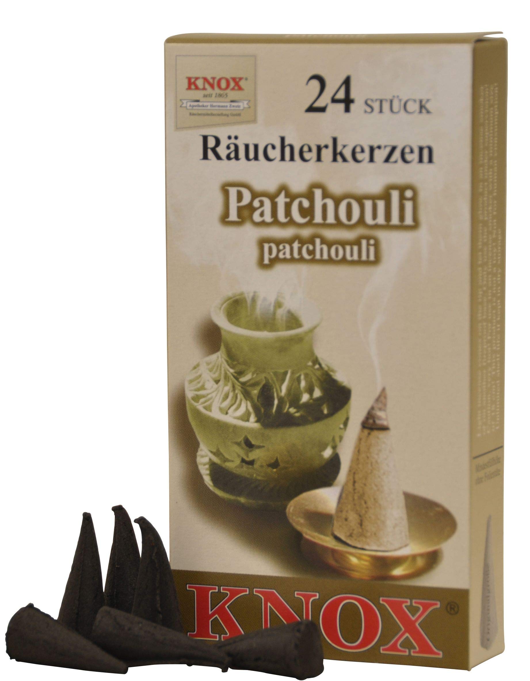 Knox Patchouli Scent German Incense Cones Made in Germany for Christmas Smokers
