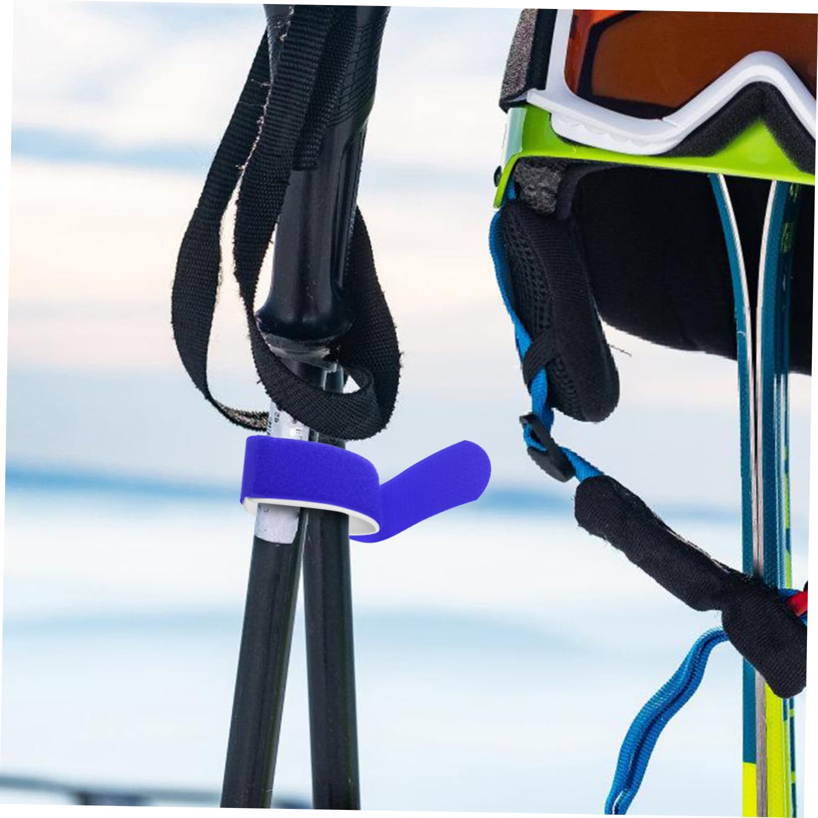 VANZACK Snowboard Gadget 4 Pack of Ski Straps Fixing Band Hook for Skis Easy to Use Versatile for Outdoor Activities