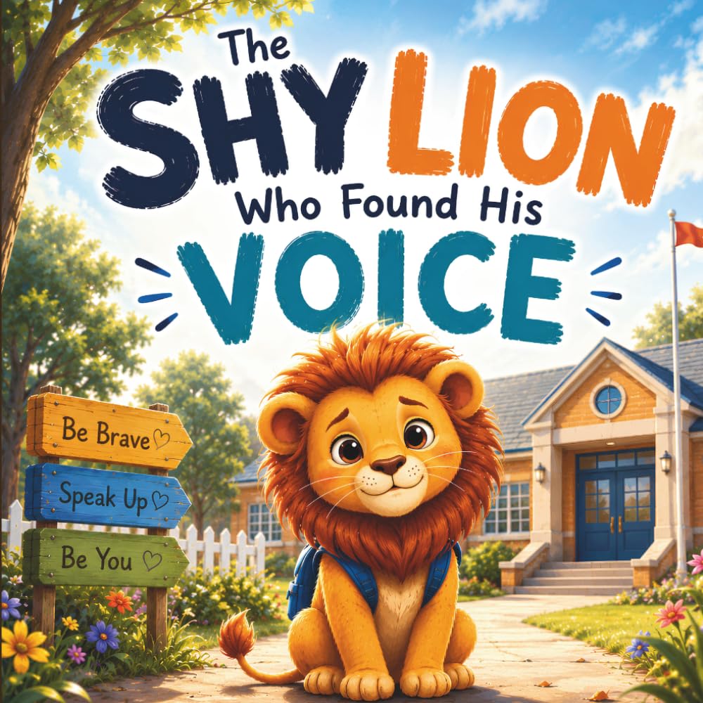 The Shy Lion Who Found His Voice: A Children's Story About Confidence, Courage, Friendship, and Self-Belief