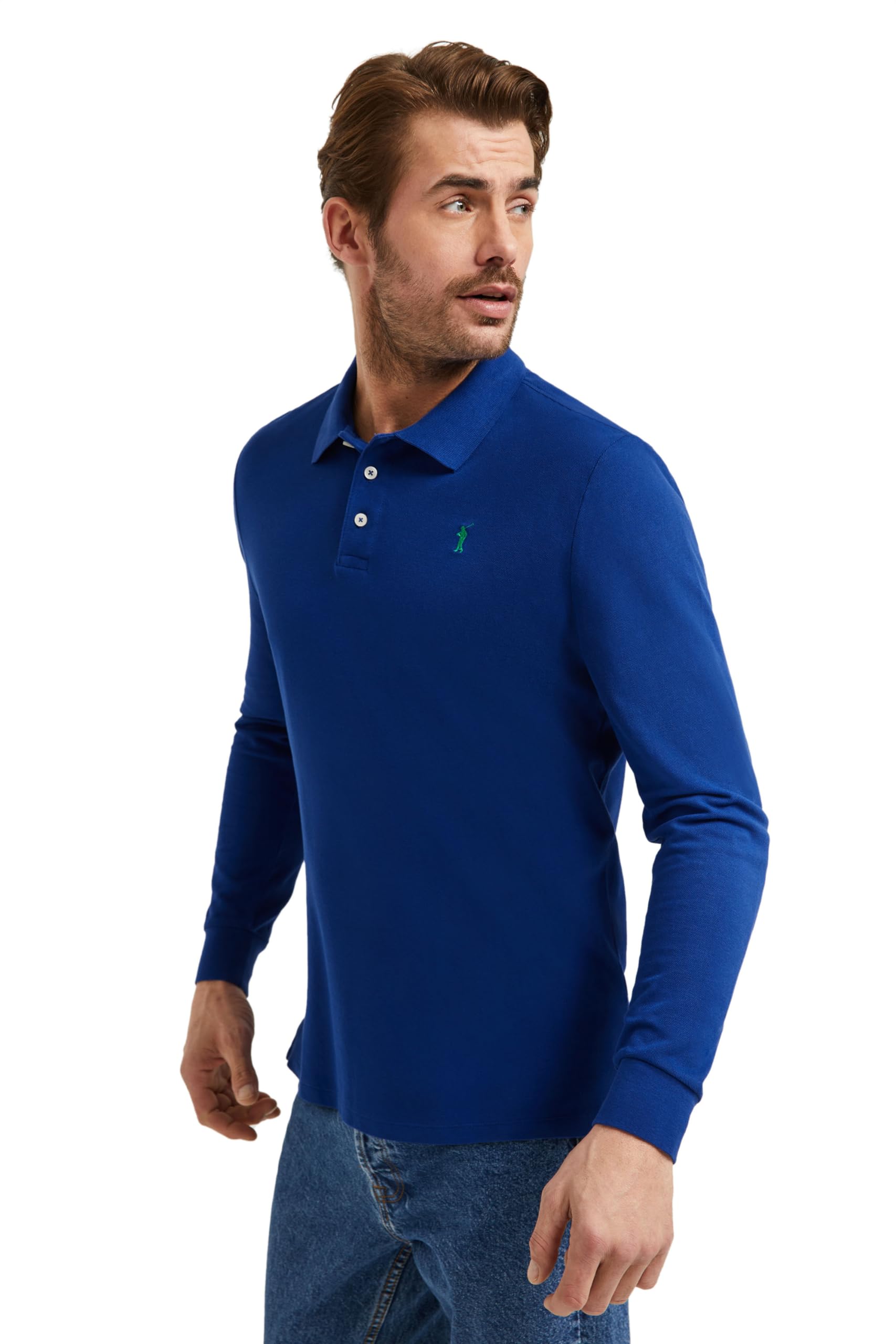 Polo Club Herren Poloshirt Kurzarm Regular Fit Baumwolle Männer Polohemd Longsleeve