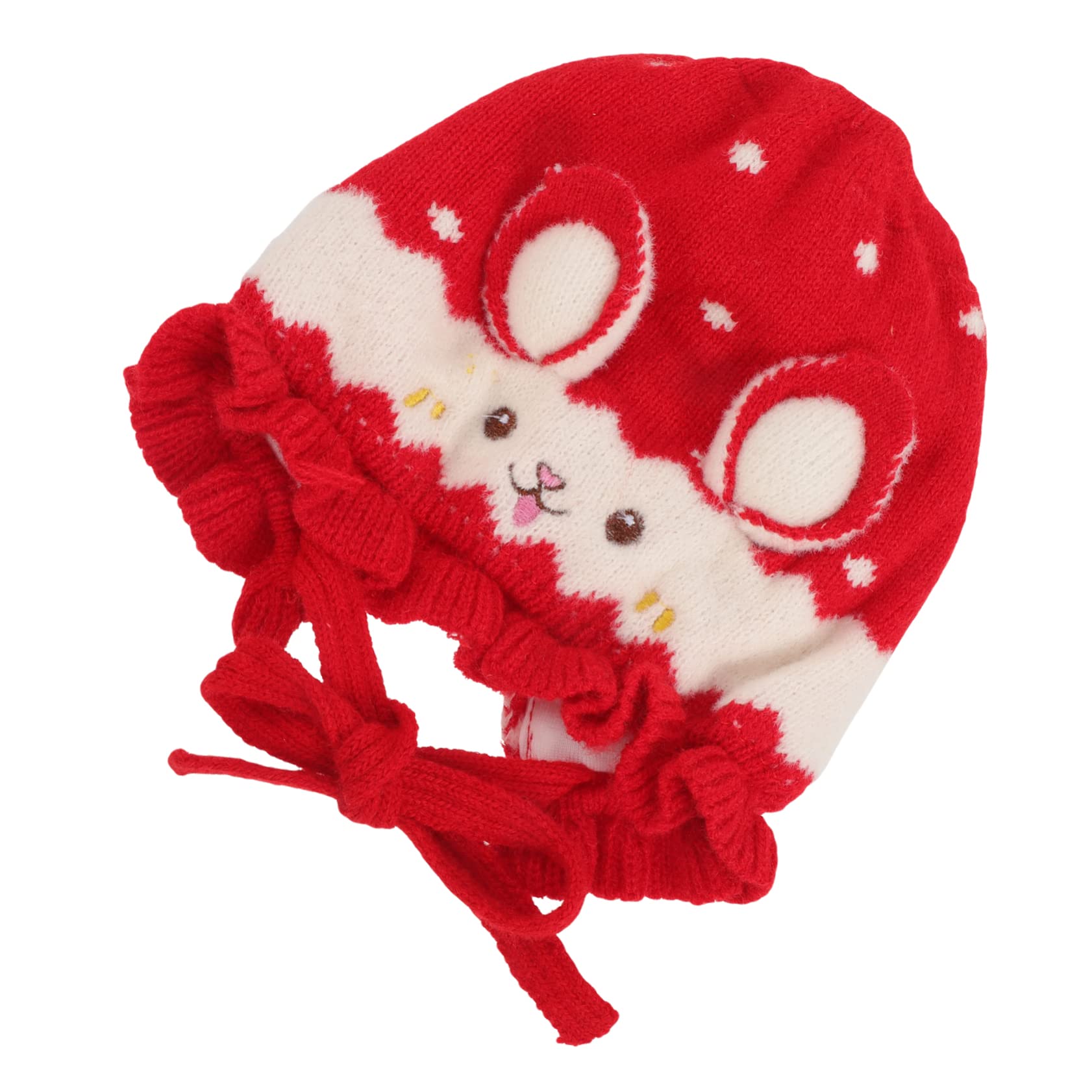 YSJNHX Precioso Gorro de Invierno Tejido a Prueba de Viento para Exteriores, para niños y niñas, niños pequeños, años, niños y niñas, Rojo
