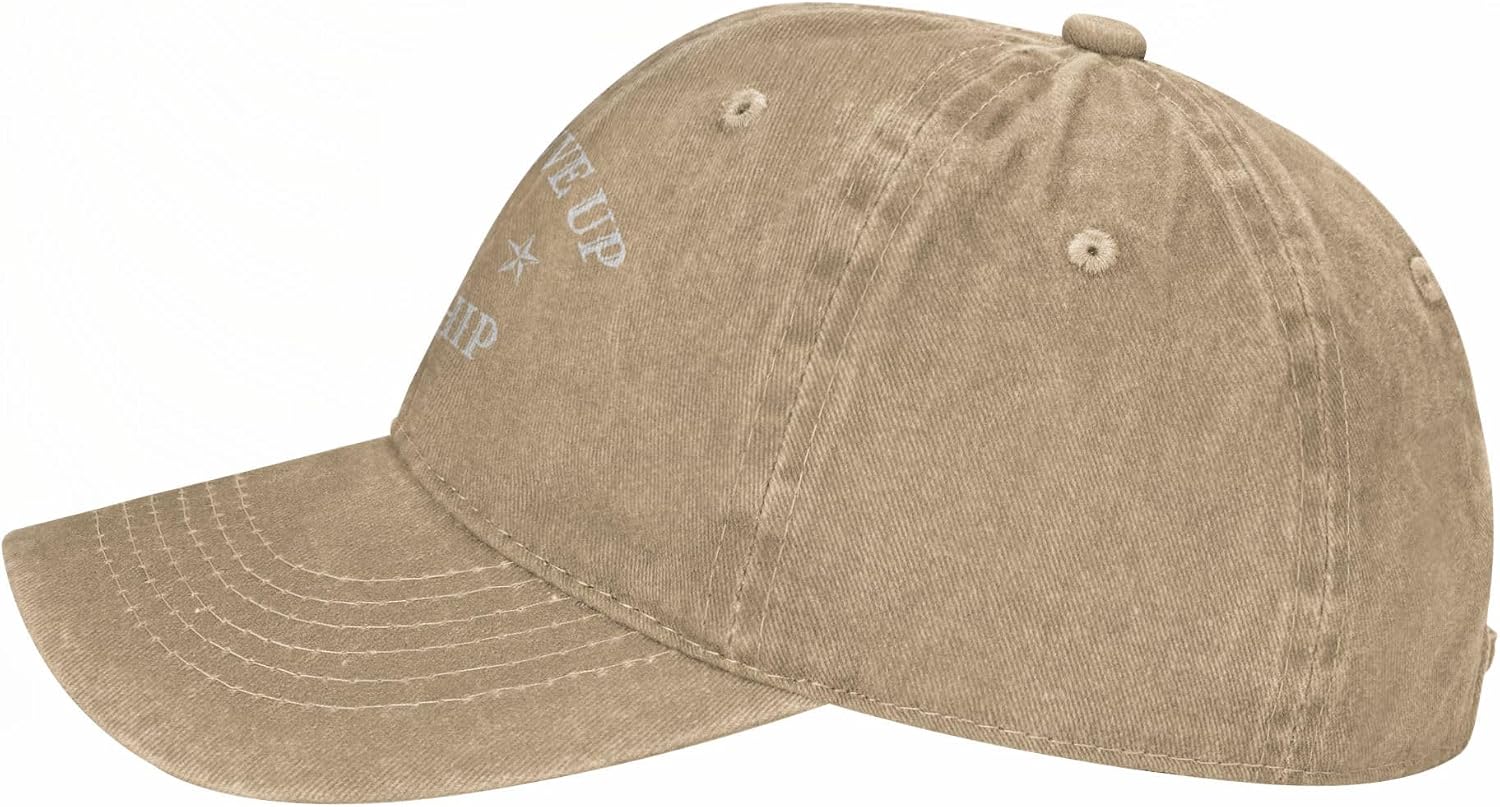 Don't Give Up The Ship Hat Adjustable Cowboy Hats Fashion Baseball Cap Gifts Trucker Hat for Women Men