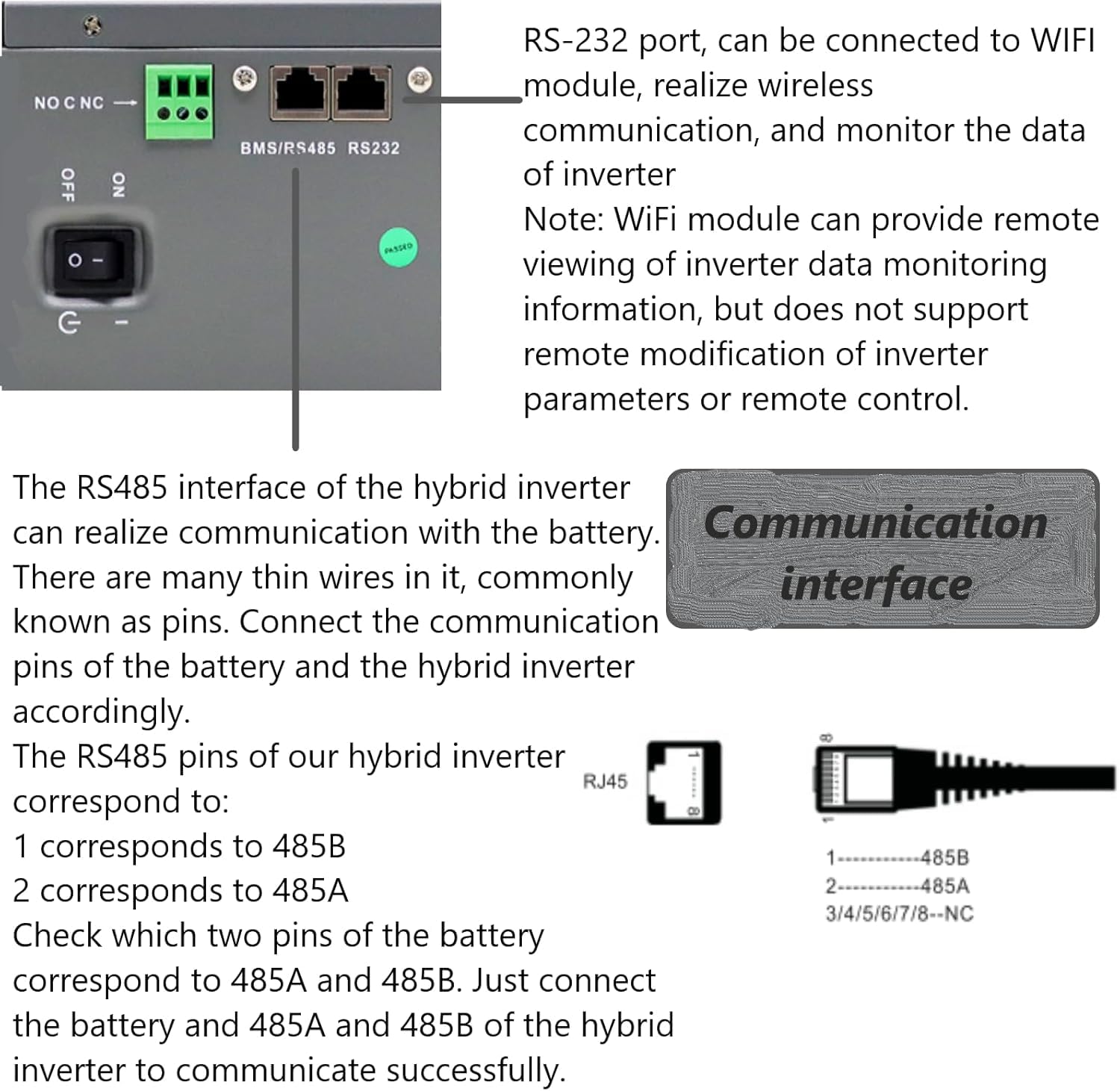 DATOUBOSS 3000w Inverter Ibrido 24v,Inverter Solare Ibrido 3KW Onda Sinusoidale Pura,Protezione BMS,24V DC a 220/230v AC,Con Controller Solare MPPT 100A per batterie piombo-acido e litio