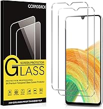 Pack of 2 Tempered Glass for Samsung Galaxy A33 5G 6.4 Inches Anti-Scratch, 9H Hardness, Ultra Resistant, Ultra Clear, Bubble Free, Screen Protector for Samsung A33 5G, Clear
